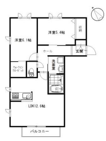 フローラ湘南 103号室 間取り