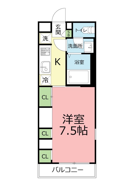 リブリ・鎌倉岡本 203号室 間取り