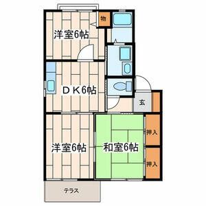 フォーレスK 102号室 間取り