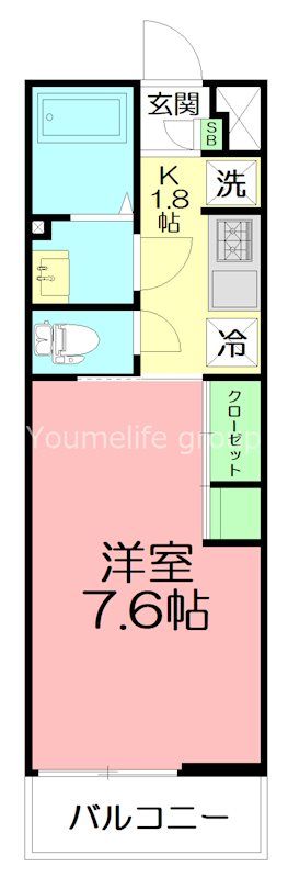 リブリ・櫻 101号室 間取り