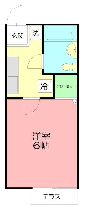 シティハイムＳ・1 105号室 間取り