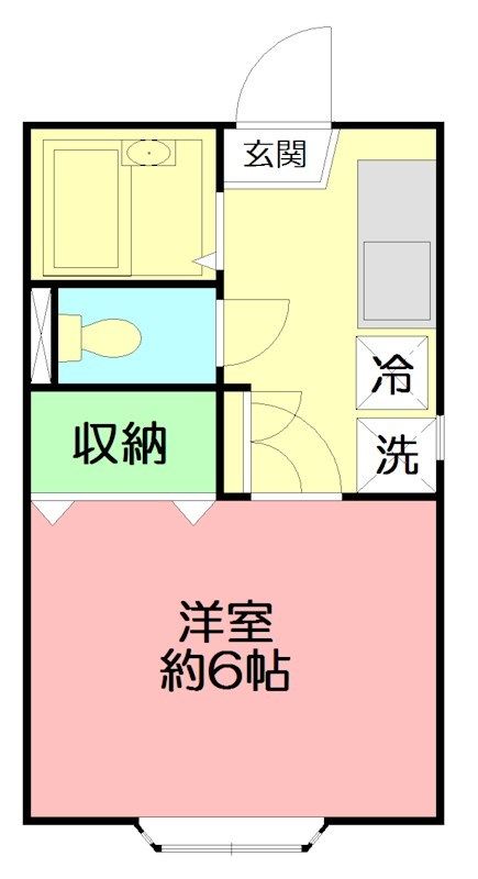 アネックス落合B棟 201号室 間取り