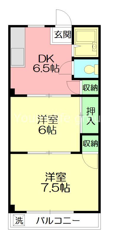 ラ・メール鵠沼 203号室 間取り