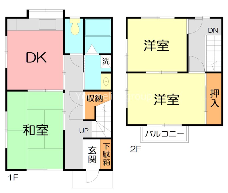 テラスベルマーレ 1号室 間取り