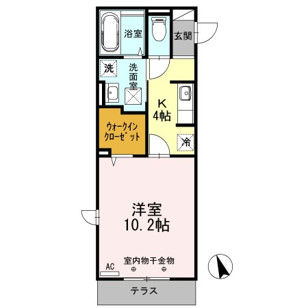 ファインステージ 105号室 間取り