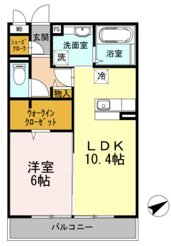 アルシオーネコートA 305号室 間取り