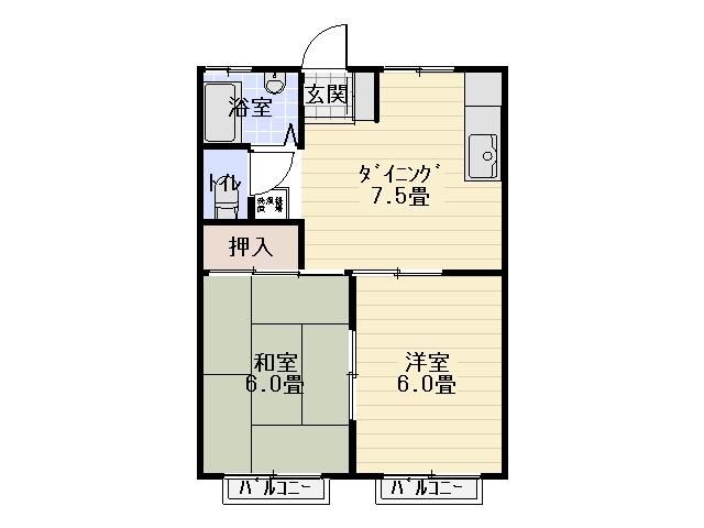 ベイショアパーク 105号室 間取り