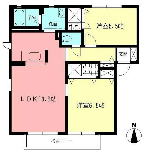 アメージングエステートⅡ  201号室 間取り
