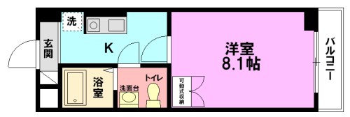 ハイブリッジ湘南Ⅲ 302号室 間取り