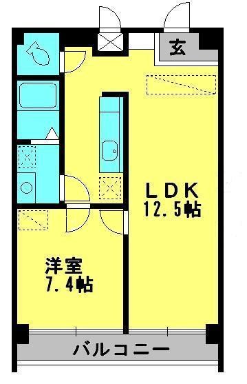 ハイブリッジ湘南Ⅲ 602号室 間取り