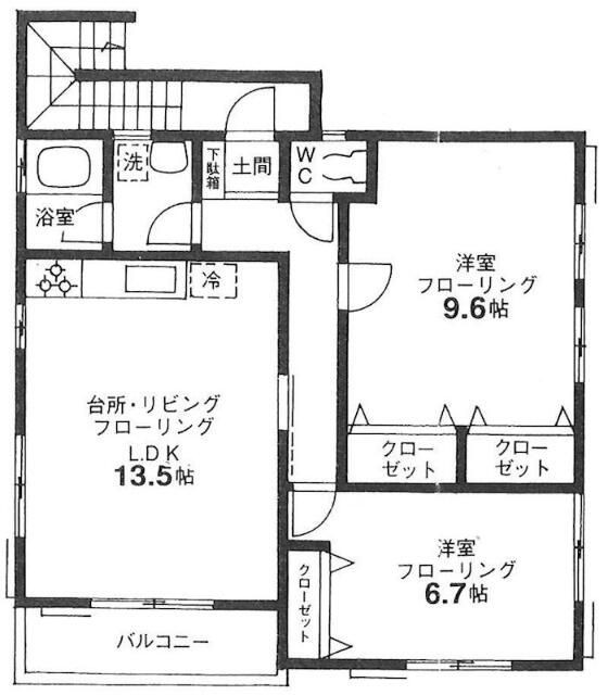 クオーレ戸塚 203号室 間取り
