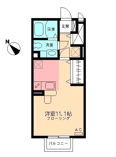 モナリエ 205号室 間取り