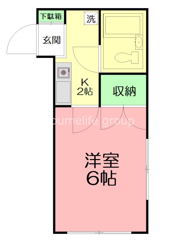 パストラーレ 101号室 間取り