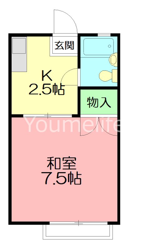 ハイツ仲西 202号室 間取り