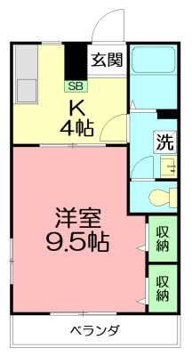 ピュアコート・すみれ 302号室 間取り