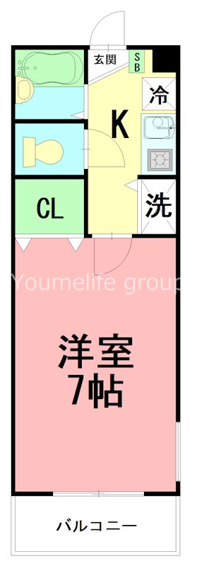 ベルクトハイツ 101号室 間取り
