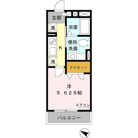 ルーチェ湘南 202号室 間取り