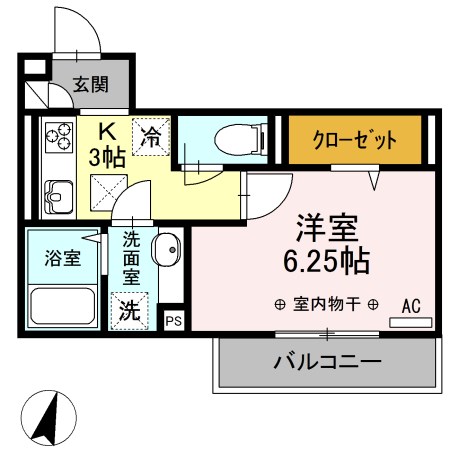 ポゥローニア湘南 102号室 間取り