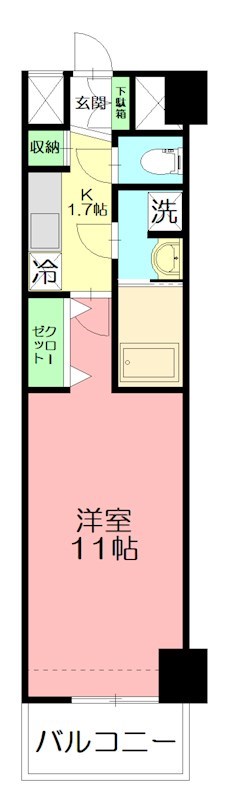 アイケー扇町 305号室 間取り