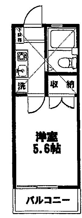 辻堂ニューエスタ21 206号室 間取り