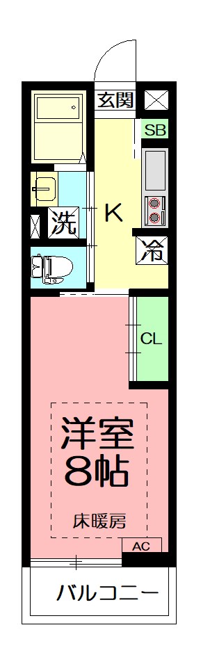 リブリ・湘南六会 305号室 間取り