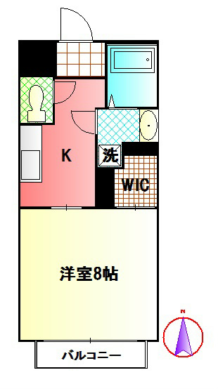 グラン・ボヌール 201号室 間取り