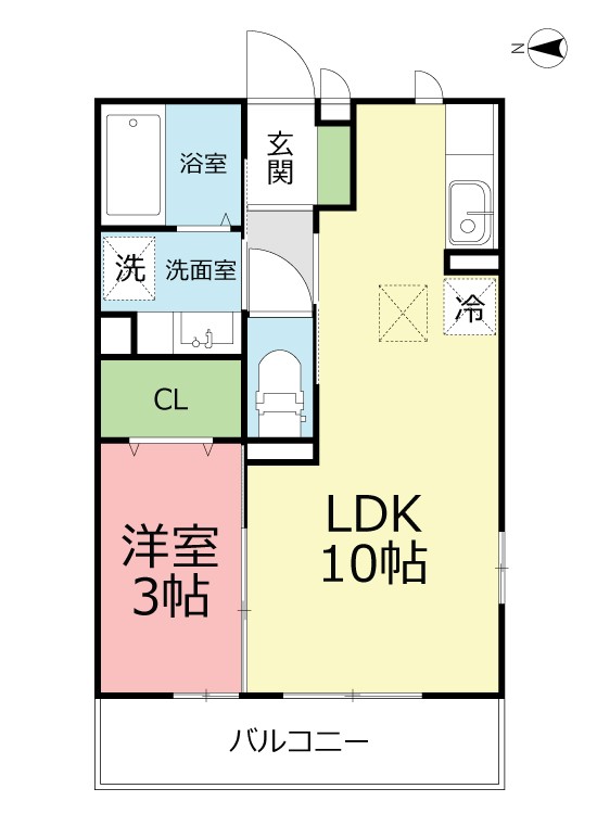 CASA PRIMAVERA(カーサプリマベーラ) 201号室 間取り