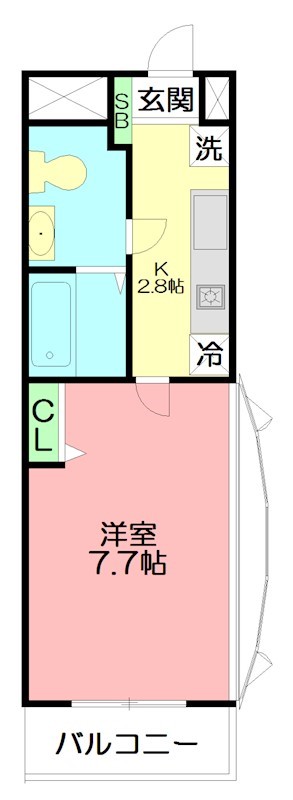 ルクソール 101号室 間取り