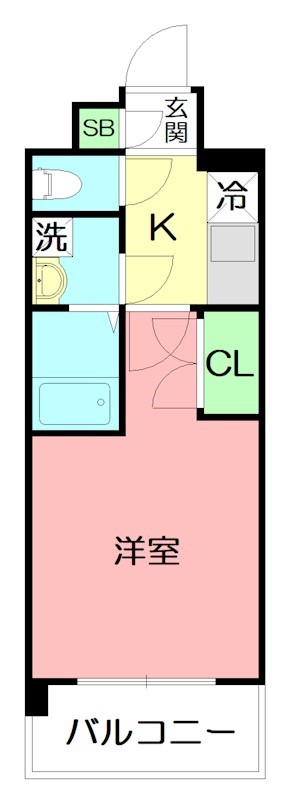 フェリックス本厚木 801号室 間取り