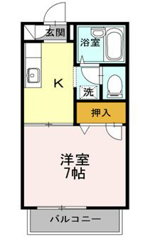 エーデルハイムⅠ 101号室 間取り