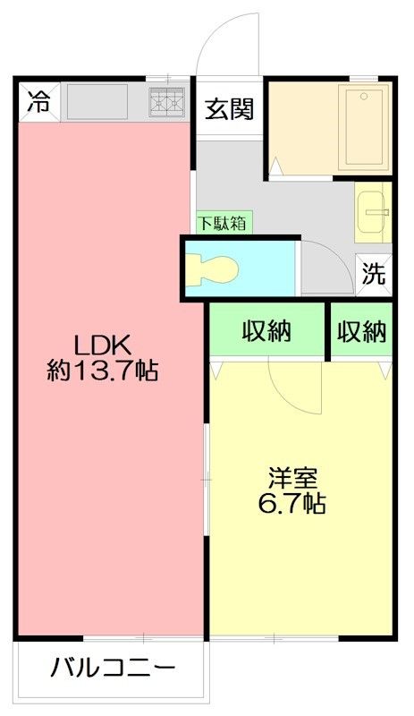 ルミネンス湘南桂台S 203号室 間取り