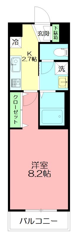 West Village（ウエストヴィレッジ） 403号室 間取り