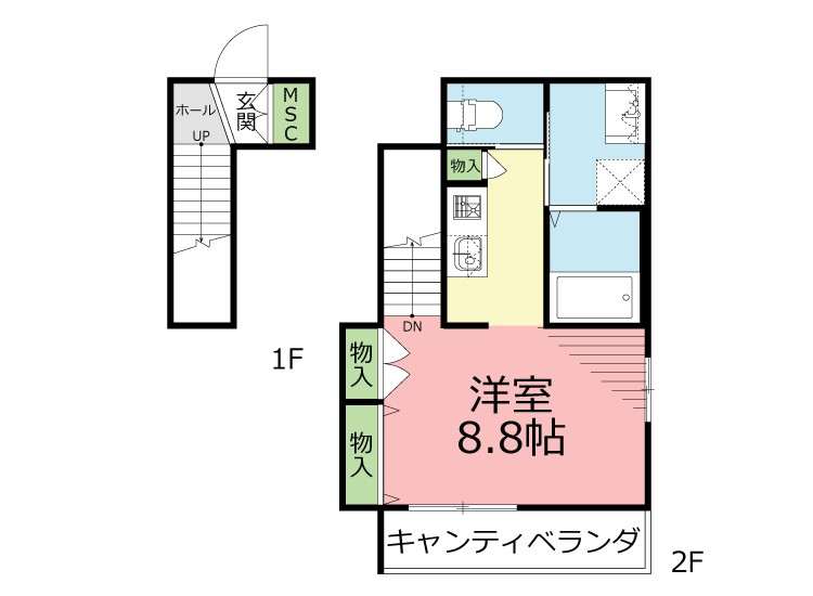coteau湘南(コトー湘南) 203号室 間取り