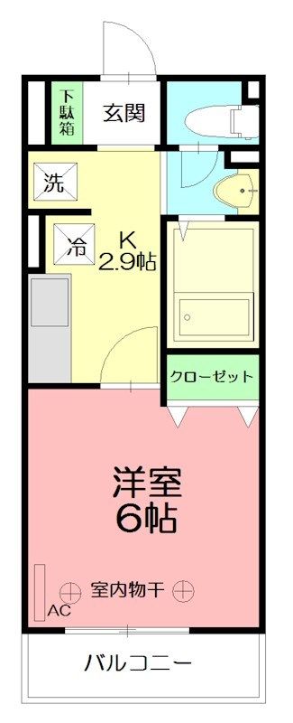グローリー湘南Ⅱ 306号室 間取り
