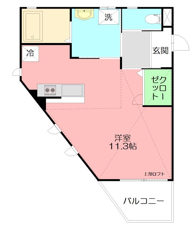ティアレ湘南 201号室 間取り