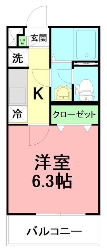 リブリ・ハナミズキ大船ANNEX 103号室 間取り