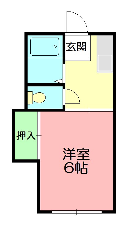 英ハイツ 204号室 間取り