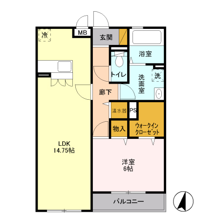 ルーフハウスB 202号室 間取り