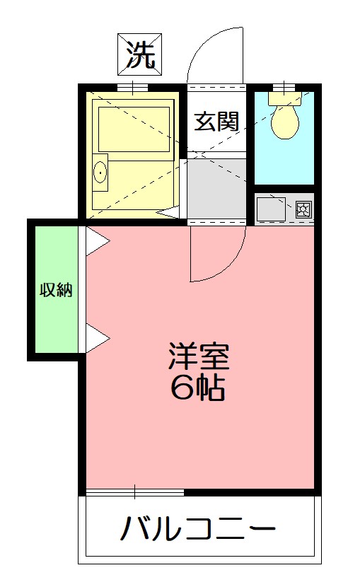 グリーンホームⅢ 202号室 間取り