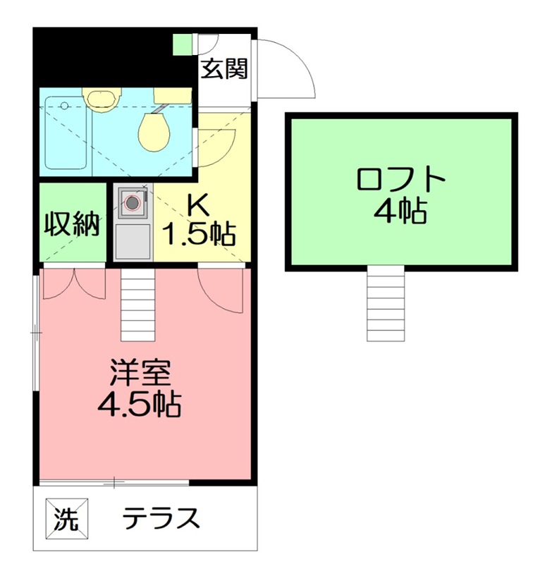 ケントハウス 105号室 間取り