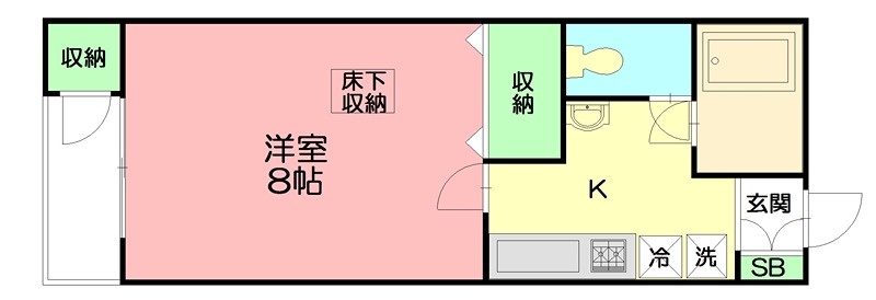 湘南サンライズガーデンⅤ 102号室 間取り