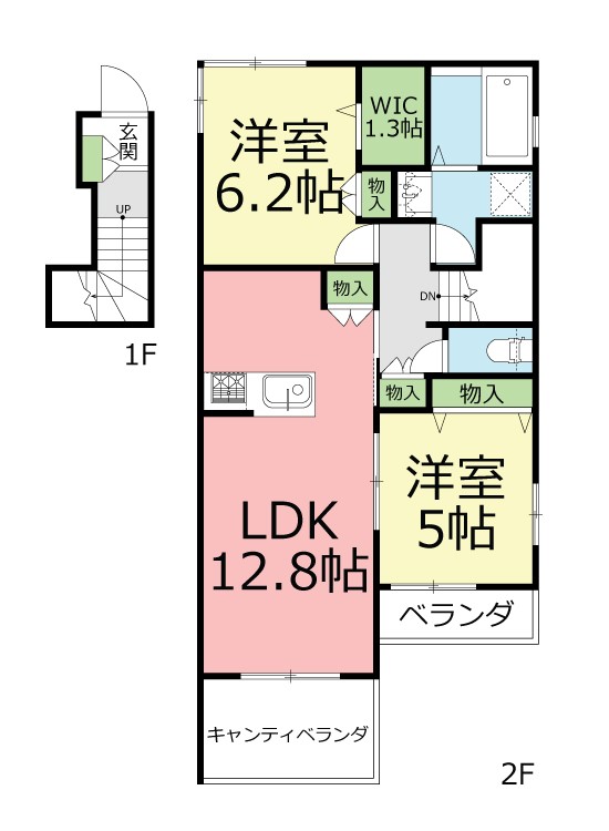 メゾン ド エトワール 203号室 間取り