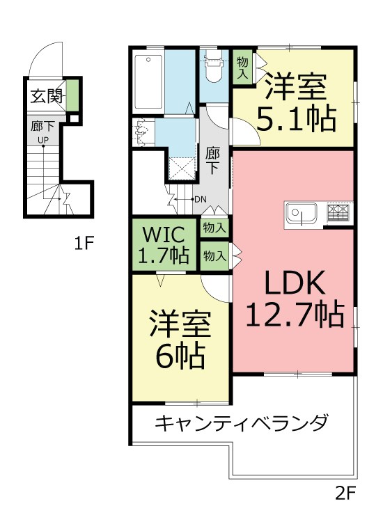 メゾン　ド　ステラ 201号室 間取り