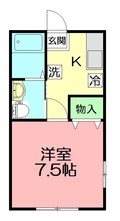 c・スタイリオ小田原 202号室 間取り