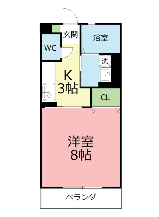 センチュリーハイム 203号室 間取り