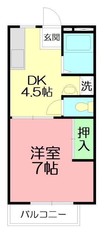 アレーテー 202号室 間取り