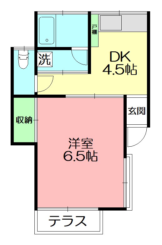 ホワイトハウス戸塚 101号室 間取り