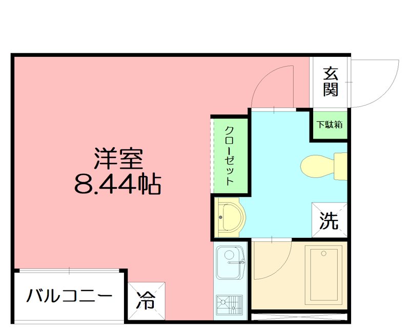 SHELLORA 103号室 間取り