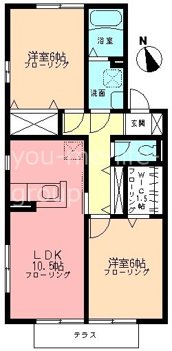 ソシア落合Ａ 102号室 間取り