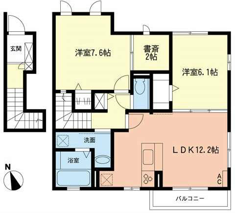 トプラナ 201号室 間取り